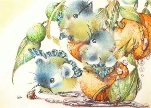 水彩插画|倦鸟归巢