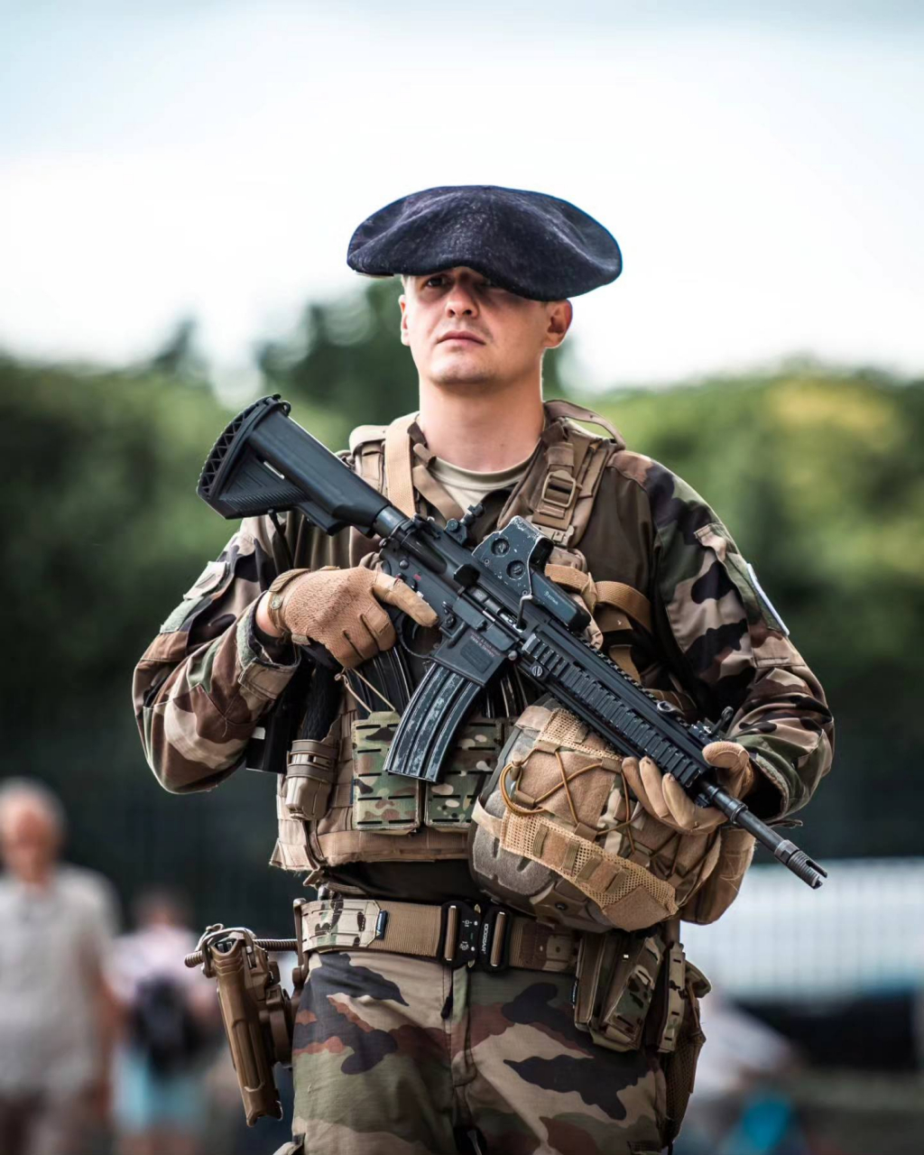 法国陆军第七步兵营,执行巴黎奥运会安保任务,野战部队执行哨兵行动.