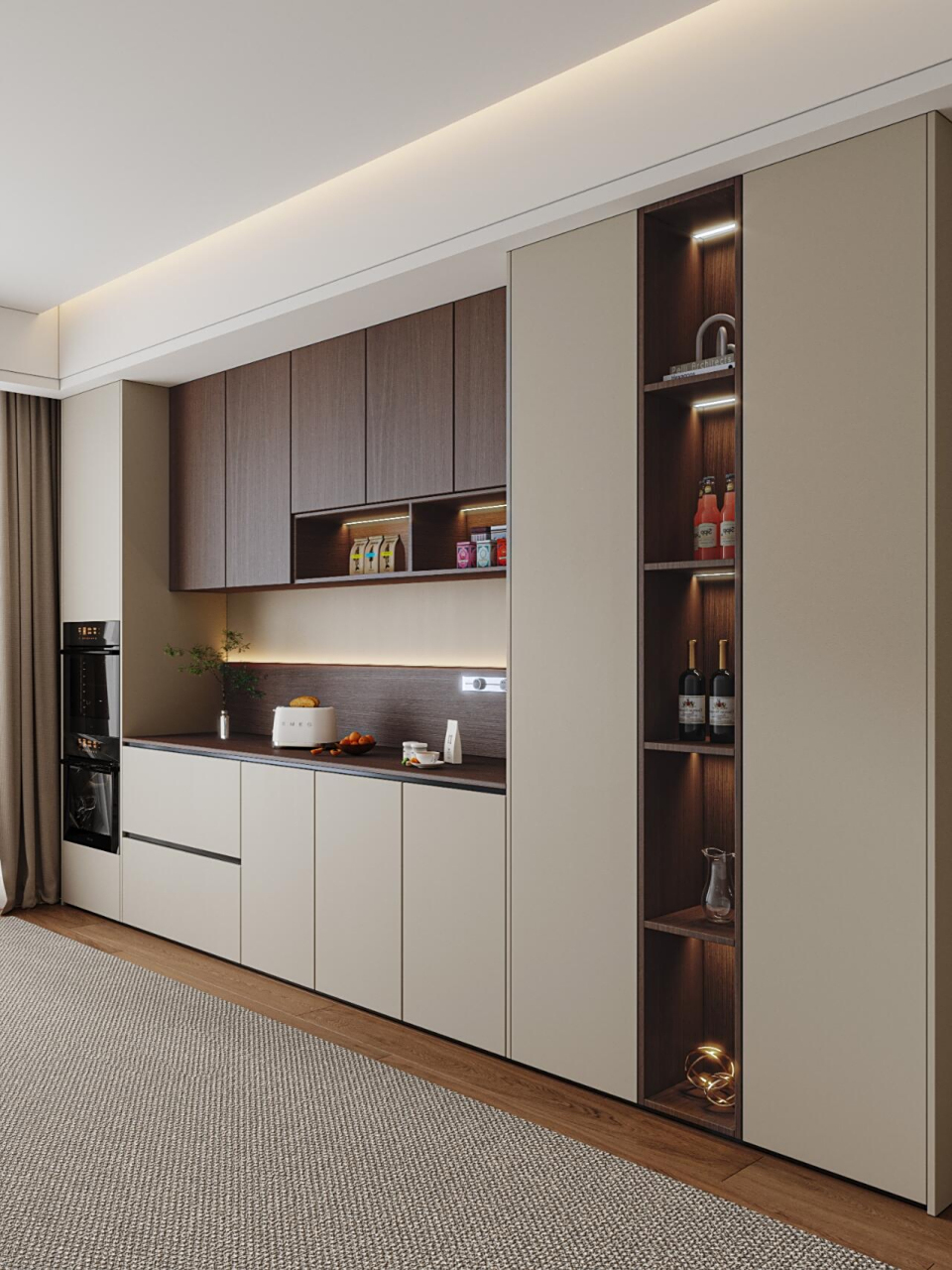 级感,喜欢的友友快收藏起来~#餐边柜设计# #装修