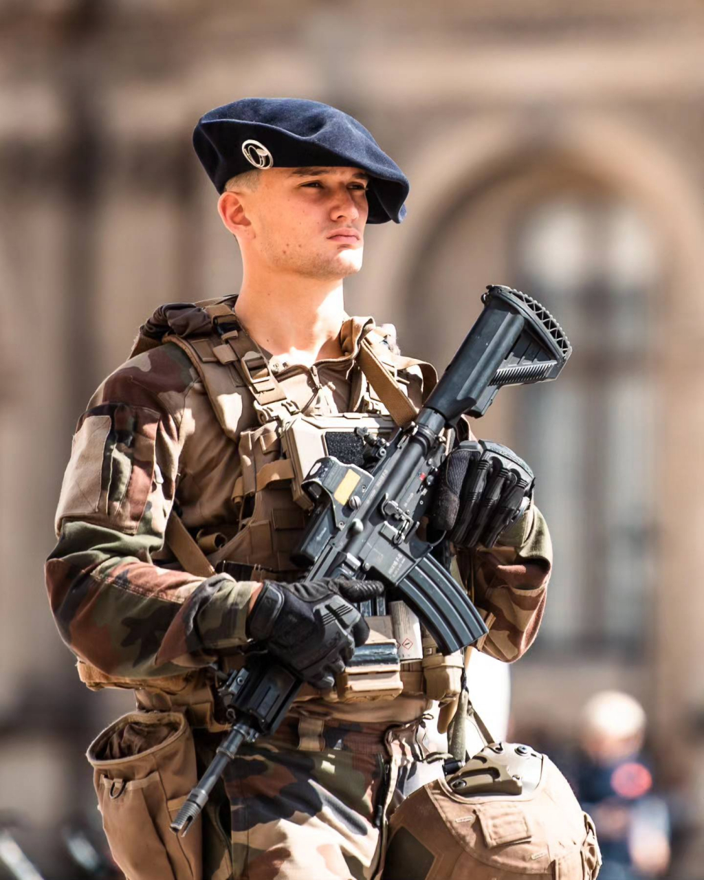 法国陆军第七步兵营,执行巴黎奥运会安保任务,野战部队执行哨兵行动.