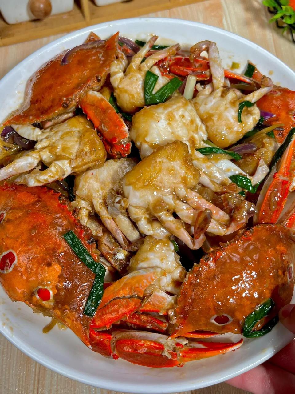 葱姜炒蟹