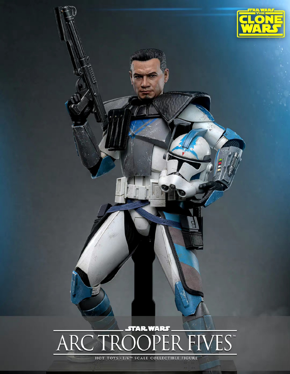 模型欣赏:hottoys ht 星球大战 克隆人战争 501军团 arc士兵五号,士兵