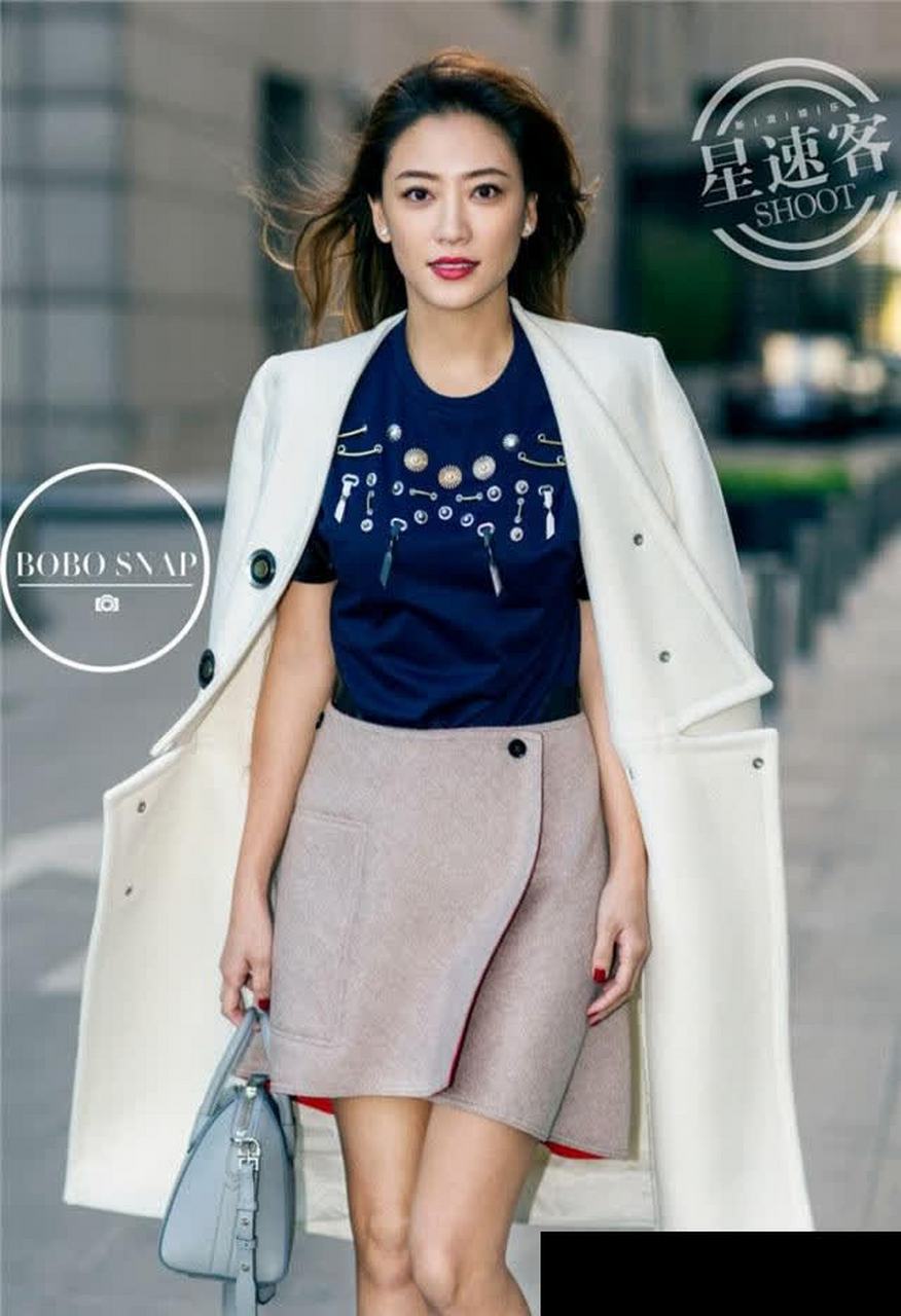 应采儿街拍美出新高度!