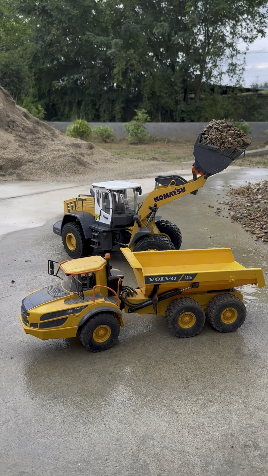 遥控装载机玩具装车