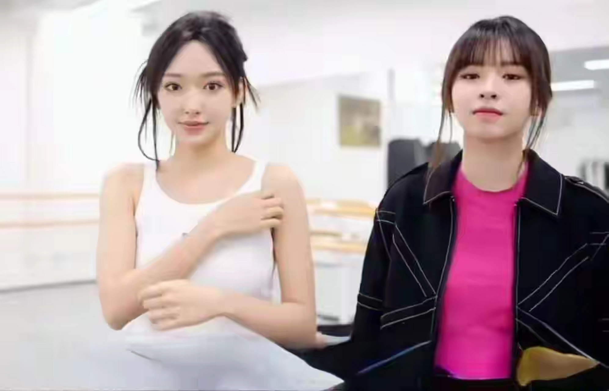 程潇的妹妹程晨 都好漂亮 也可以成为明星 去参加练习生