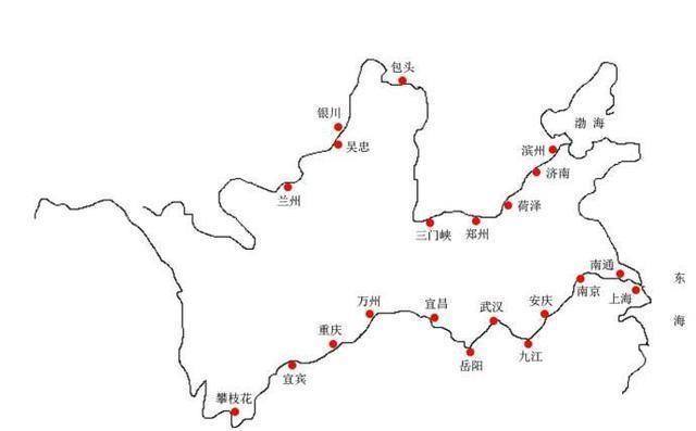 长江黄河干支流图图片