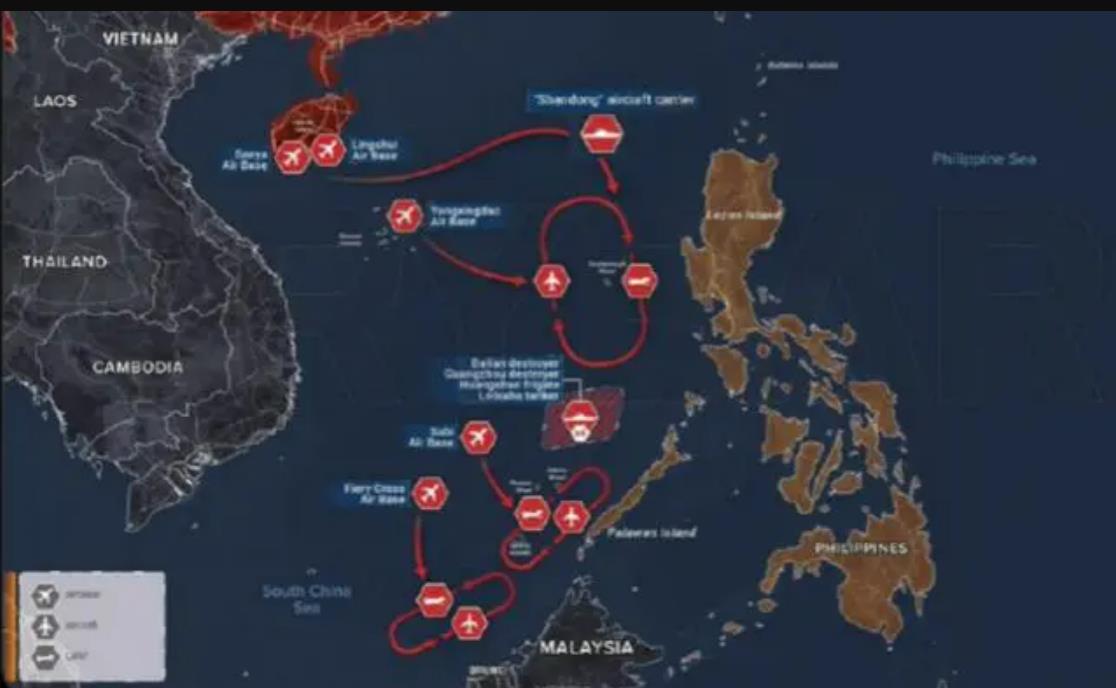 一箭三雕!中国航母战斗群突然抵近吕宋岛,打了美菲一个措手不及