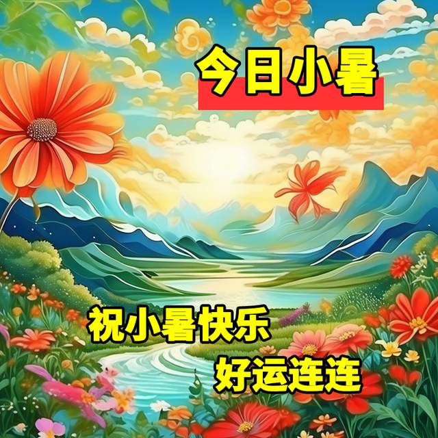 小暑节气祝福语图片图片