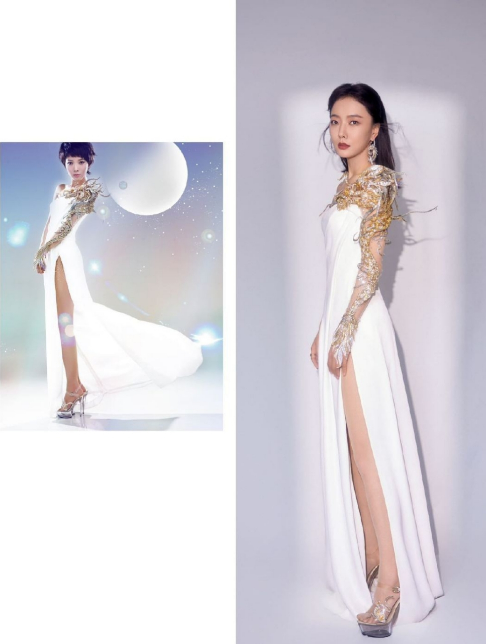 王珞丹同一件礼服12年前后对比