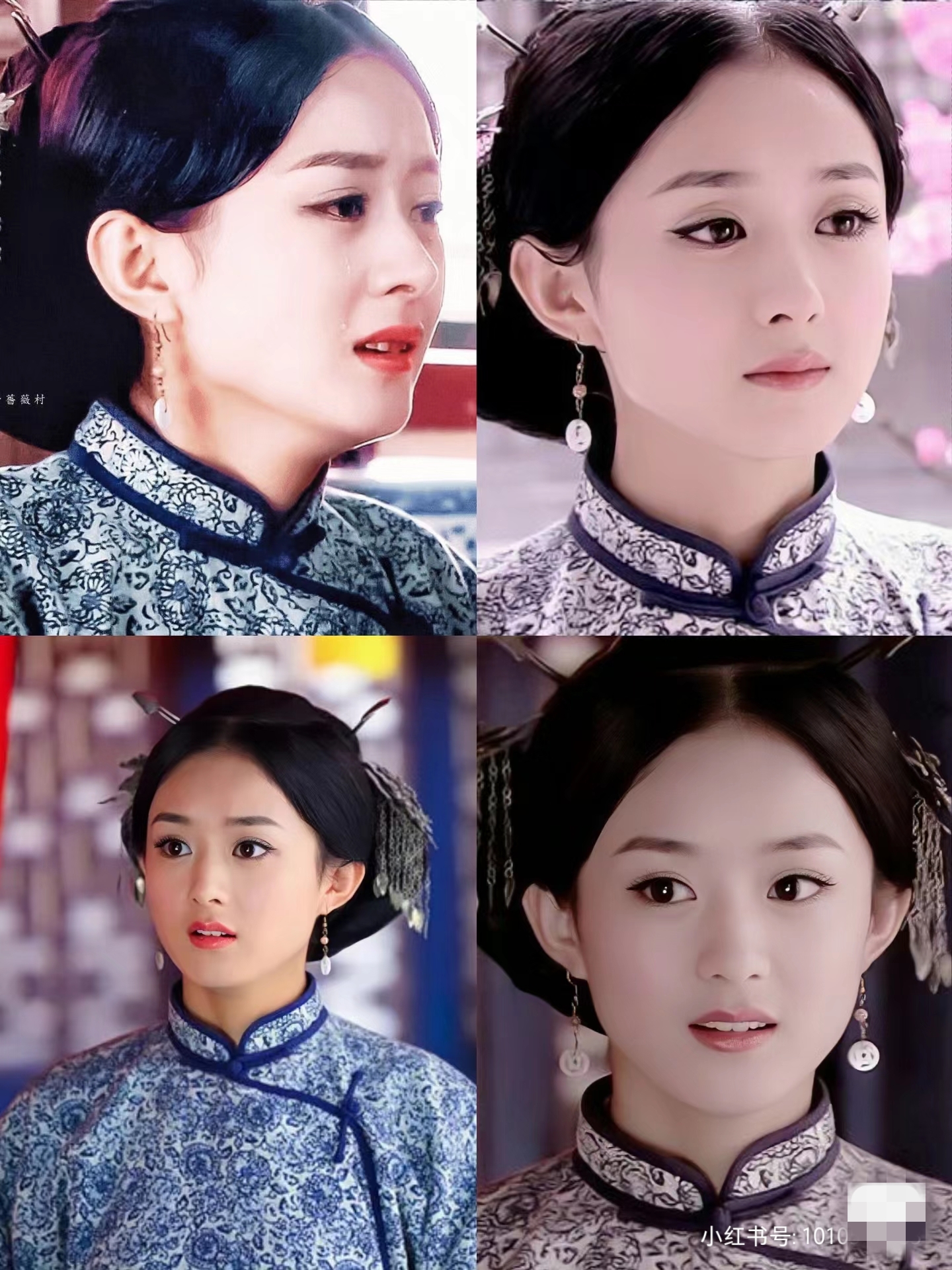 赵丽颖在《宫锁珠帘》中饰演的百合,早年于正的剧,特别钟爱鲜艳的色彩