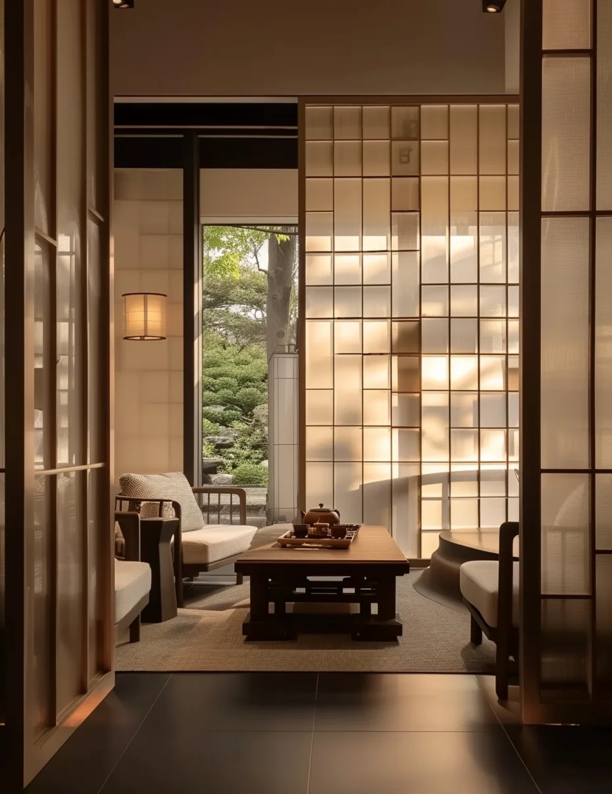 禅意茶室设计,可以冥思的宁静场所～