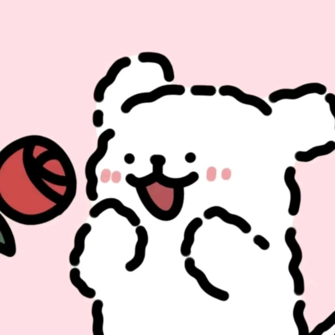 可爱线条小狗头像#头像