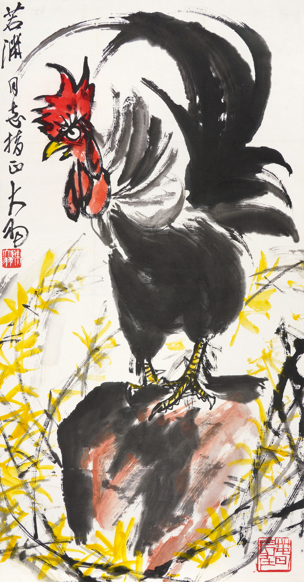 陈大羽唐云画公鸡,喜欢谁画的?