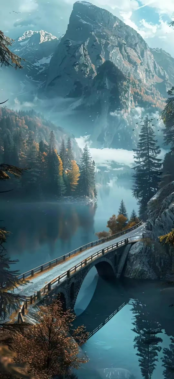 壁纸分享～最美的公路,每个转弯都成为一道亮丽的风景