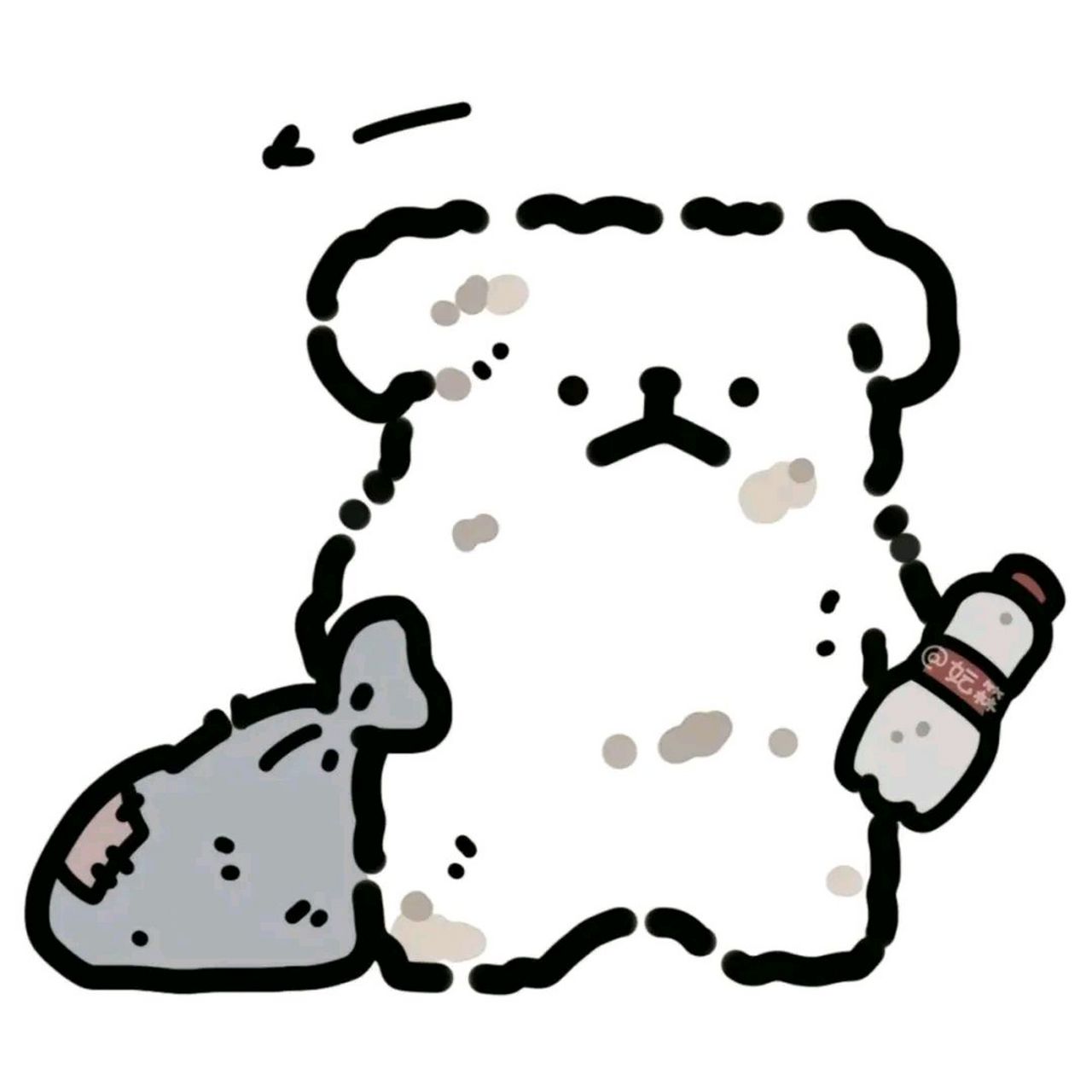 可爱线条小狗头像#头像#