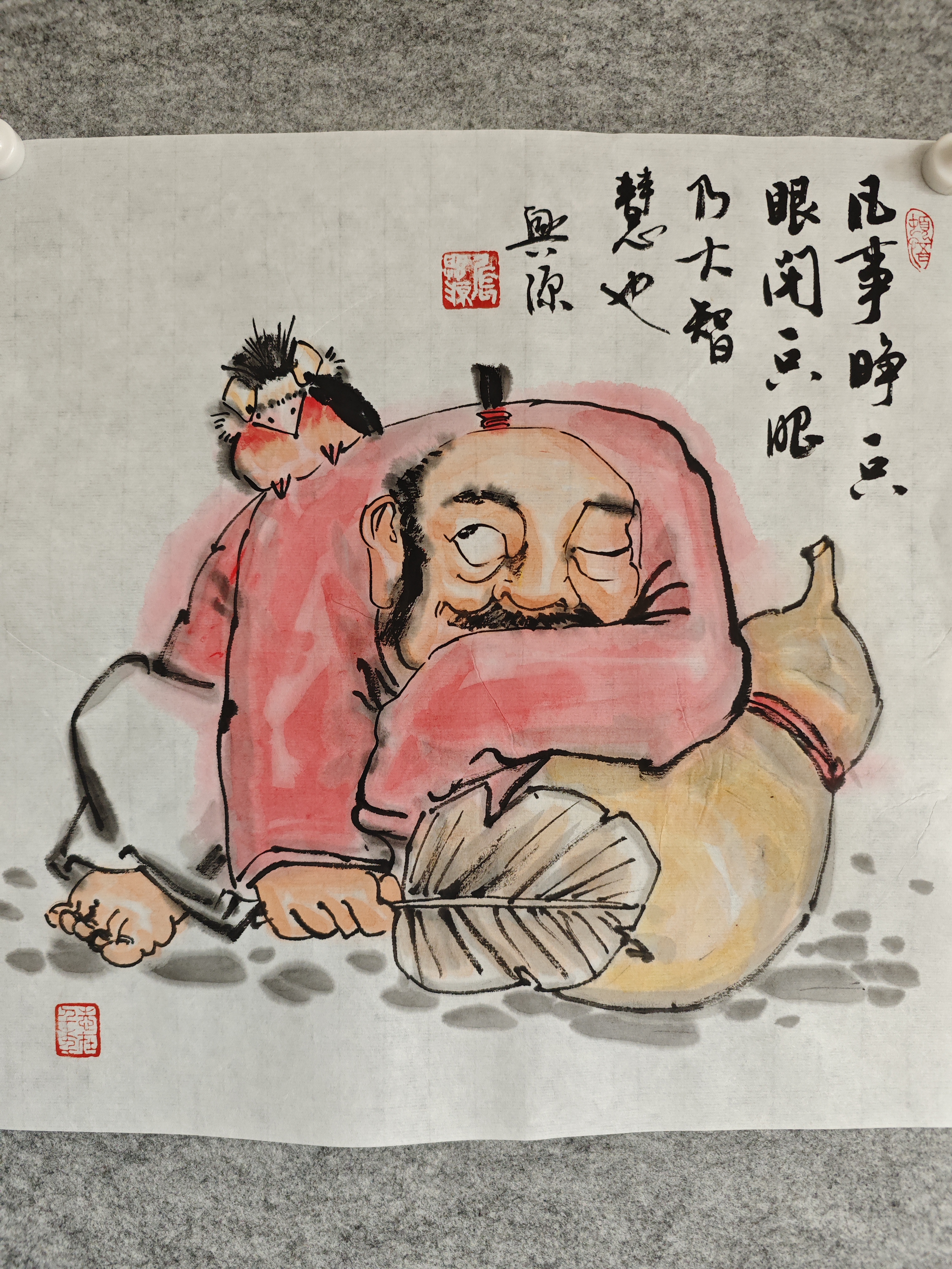 禅意人物小画一组