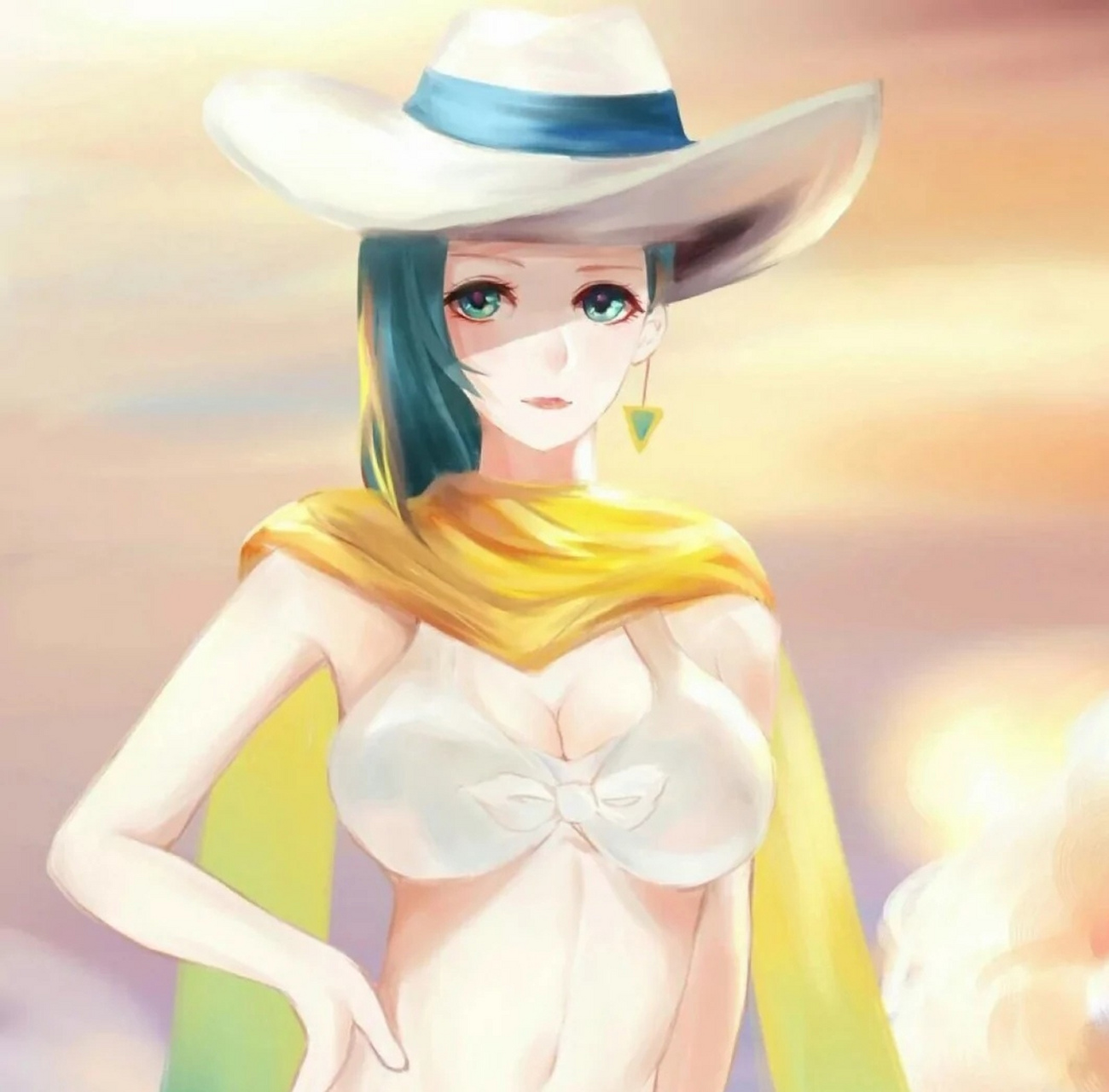 穿泳装的钟无艳也太美了吧!#王者荣耀