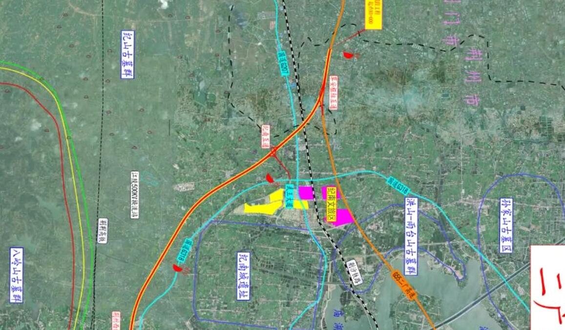 二广高速荆州段改线图图片