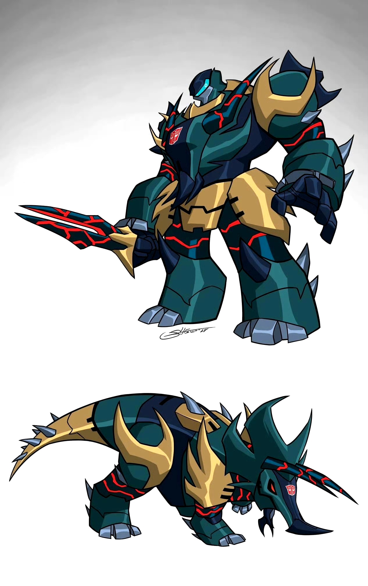 画师jetstorm sifuentes绘制的一组变形金刚角色插画,赋予了真人电影