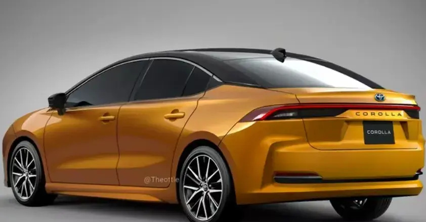 第 13 代丰田卡罗拉渲染图亮相,化身新能源,或采用轿跑造型,对