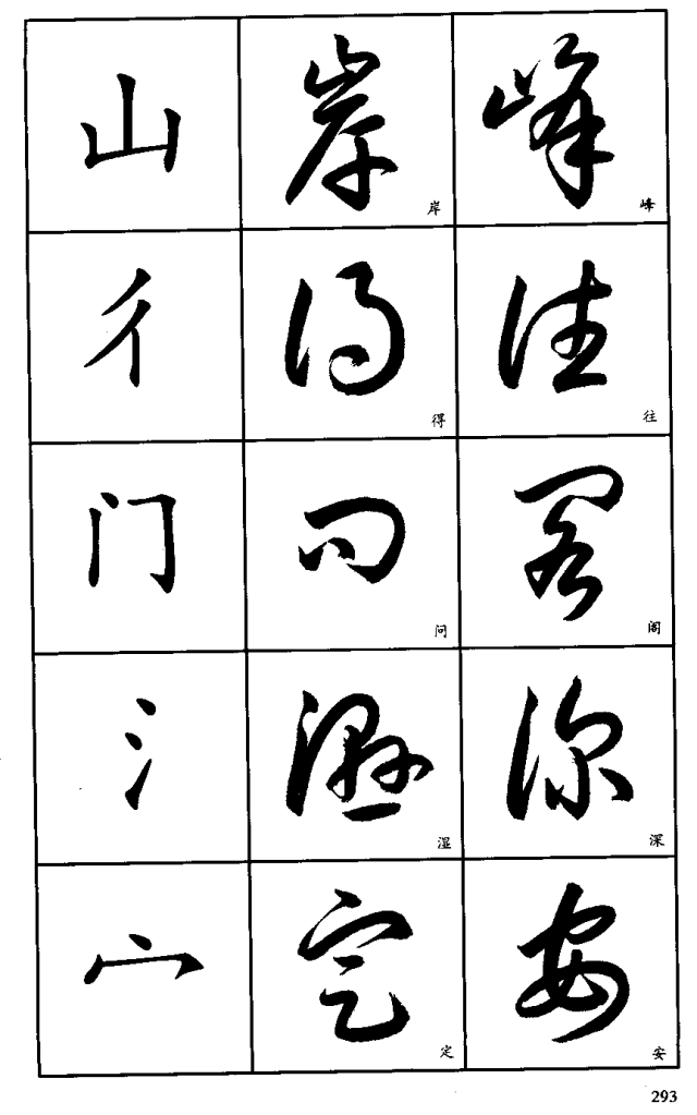 书法入门丨标准草书字帖3500字(珍藏版)