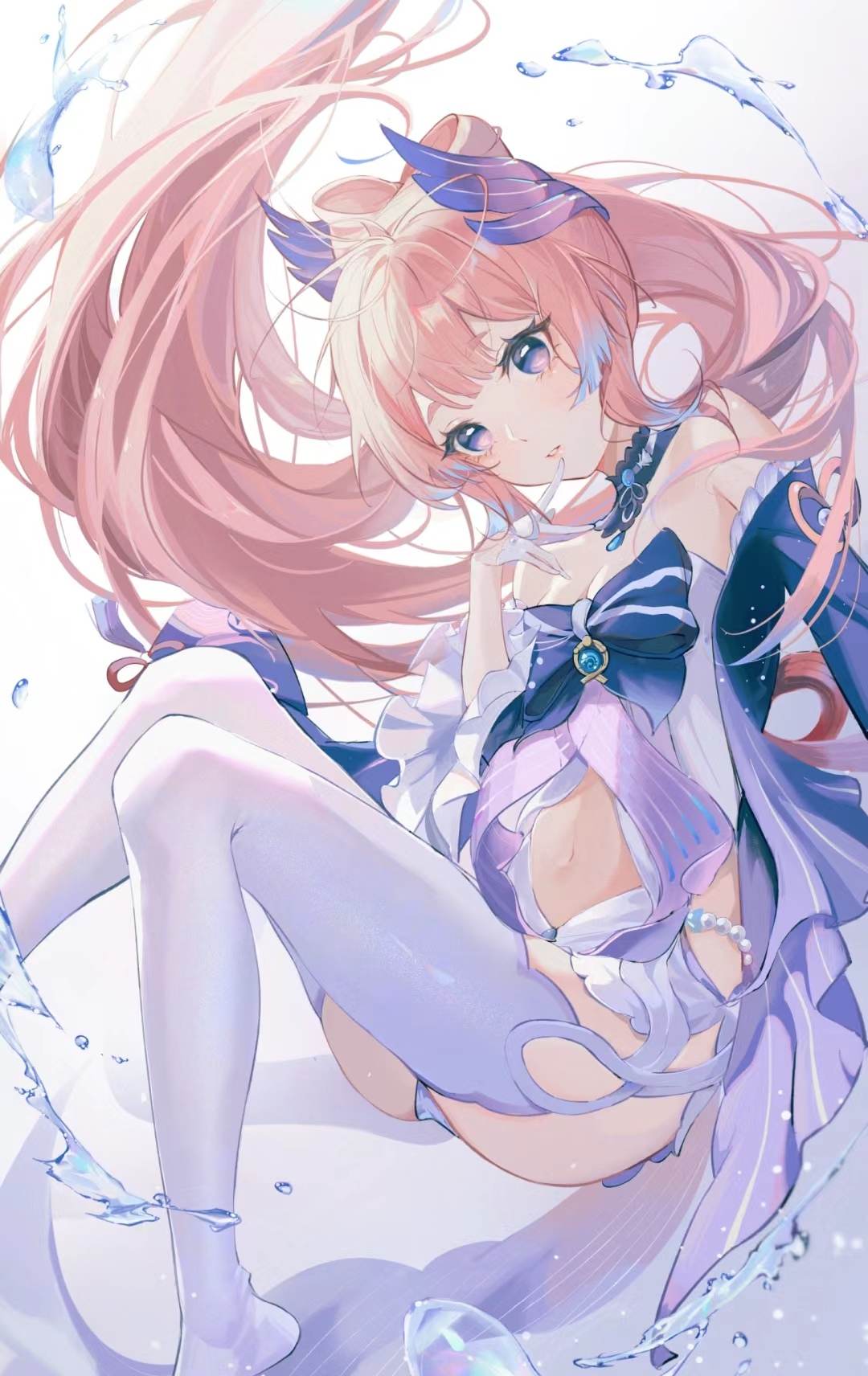 穿白丝的心海也太美了吧原神