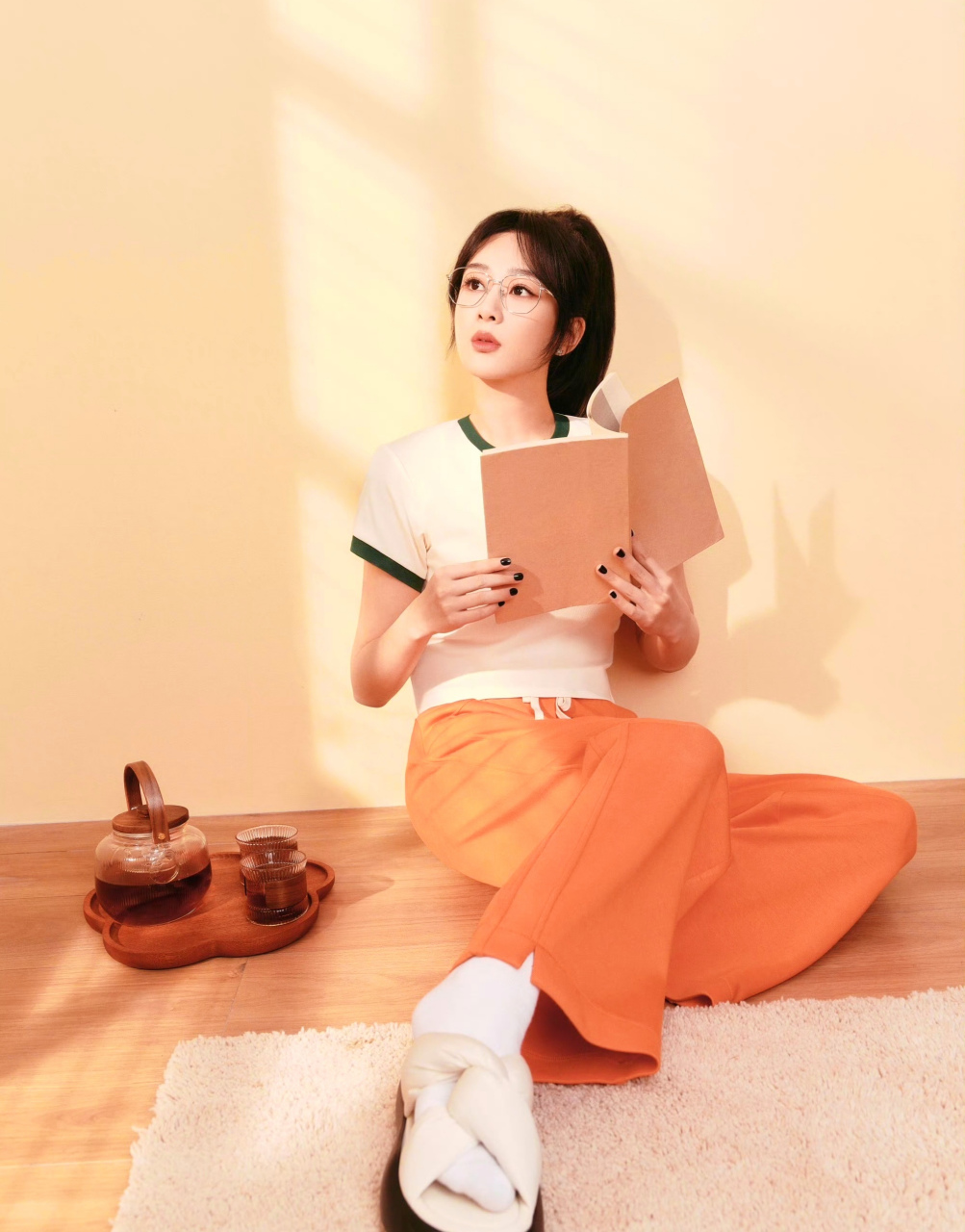 杨紫生活照,好美!