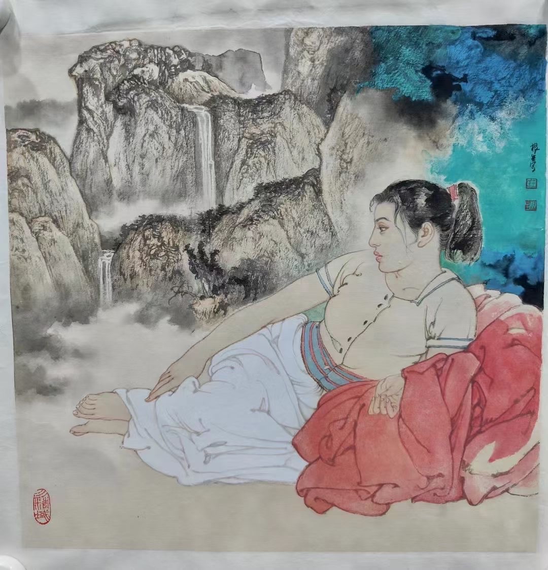 王根生老师人物画作品欣赏