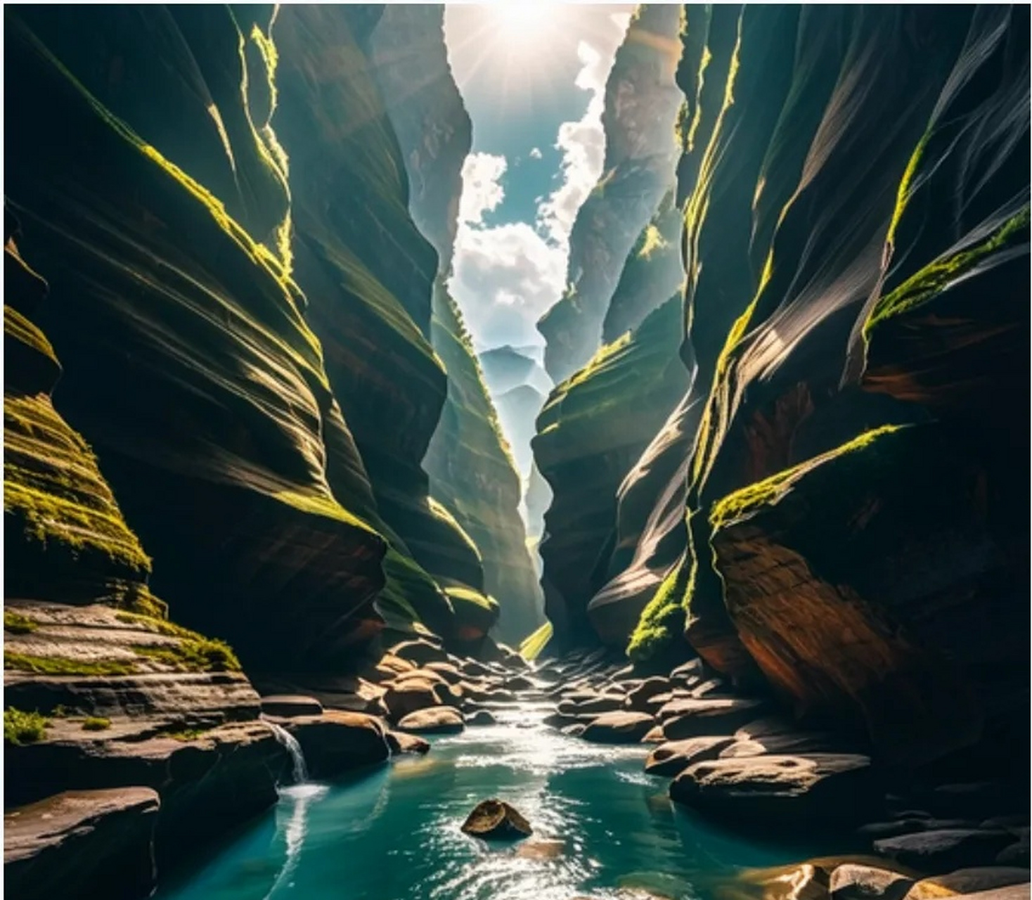 夏日慢慢游# 古龙山大峡谷,位于广西百色靖西市湖润镇,瀑布的正煞方