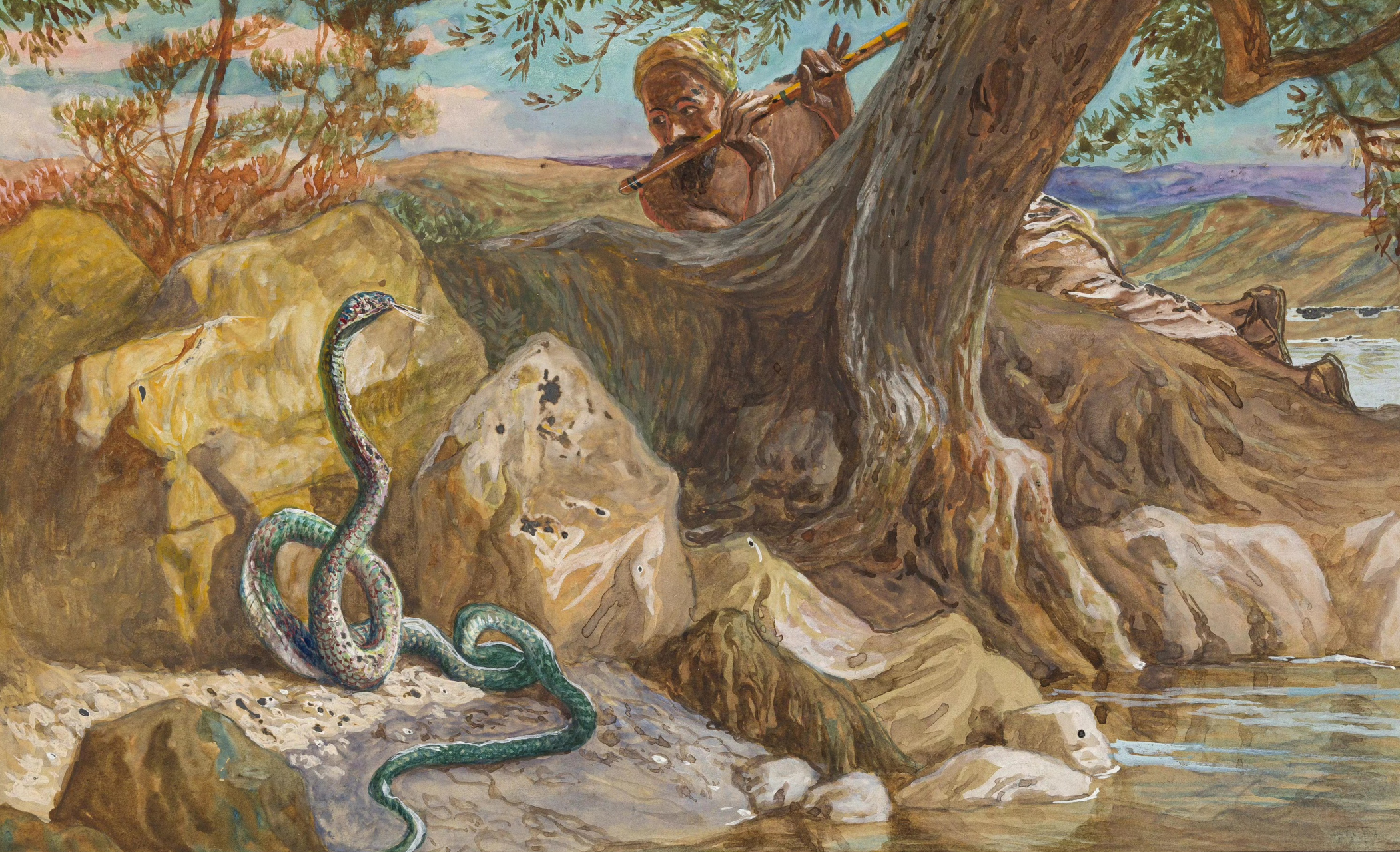 分享一组圣经故事绘画作品,由名家绘制,用细腻写实的风格再现了经典的