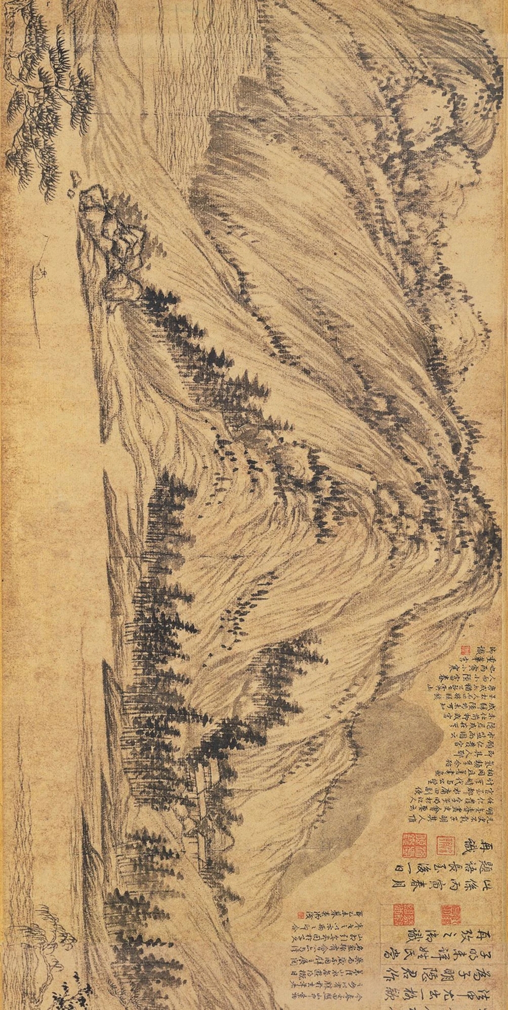 富春山居图原画多长图片