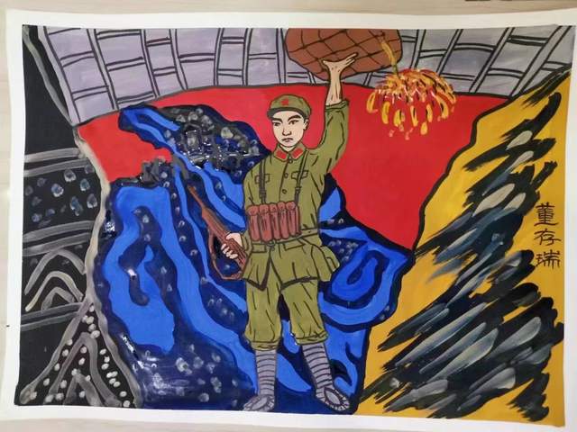 毛根甫非遗传承人——红色农民画八一建军节隆重展示