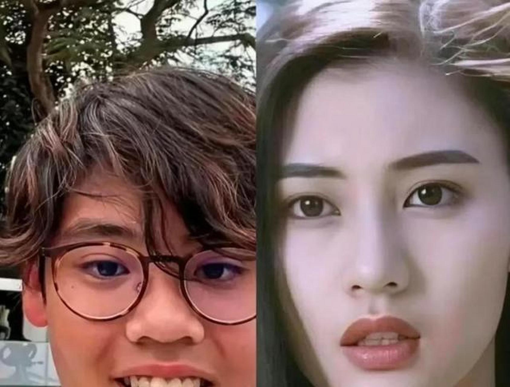 难以相信一代美女李嘉欣会生出这样的瓜娃子,大肚腩,龅牙,肤色黝黑