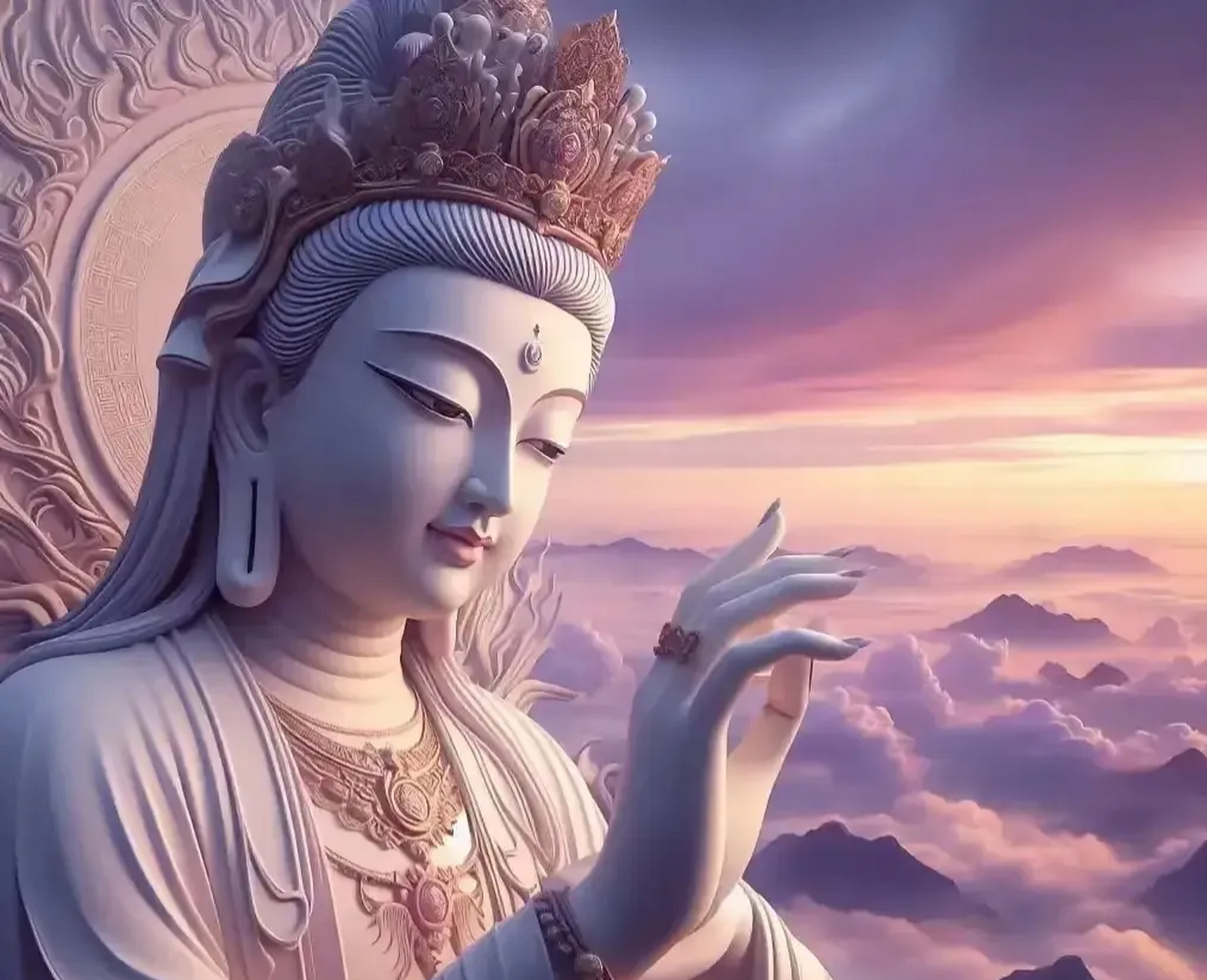刷到观音菩萨不要轻易离开,要留下一句越来越顺.