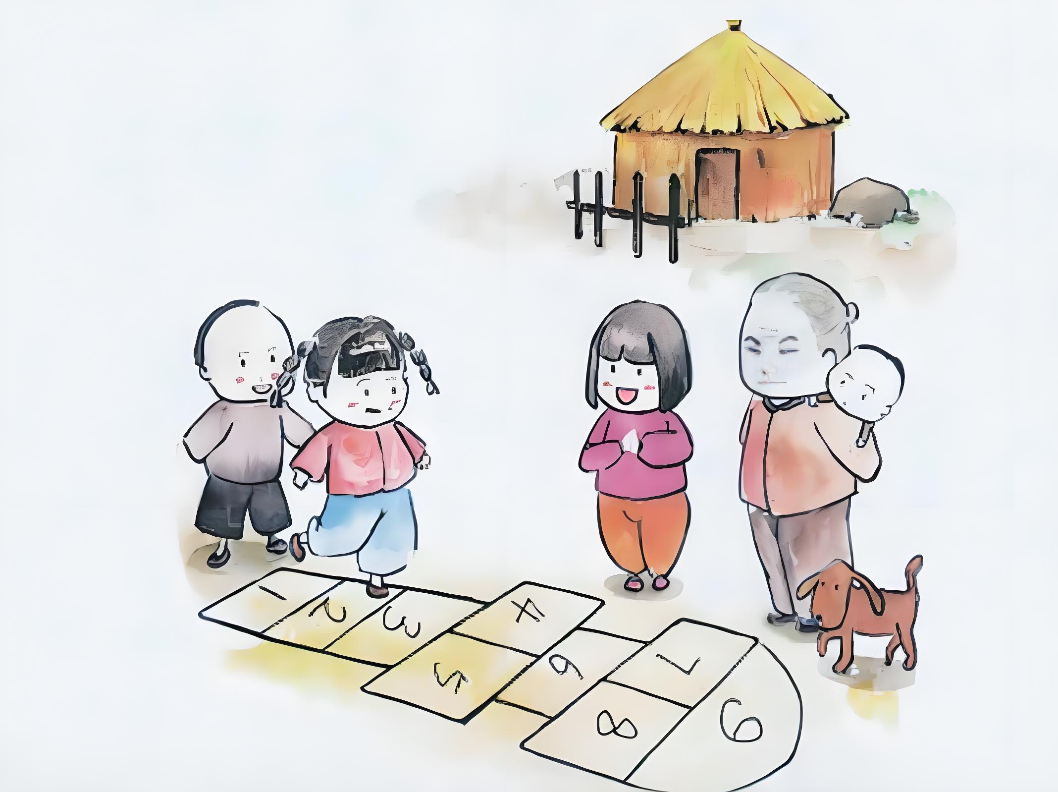 夏日记忆中的童年游戏:阳光下的欢笑与时光的印记