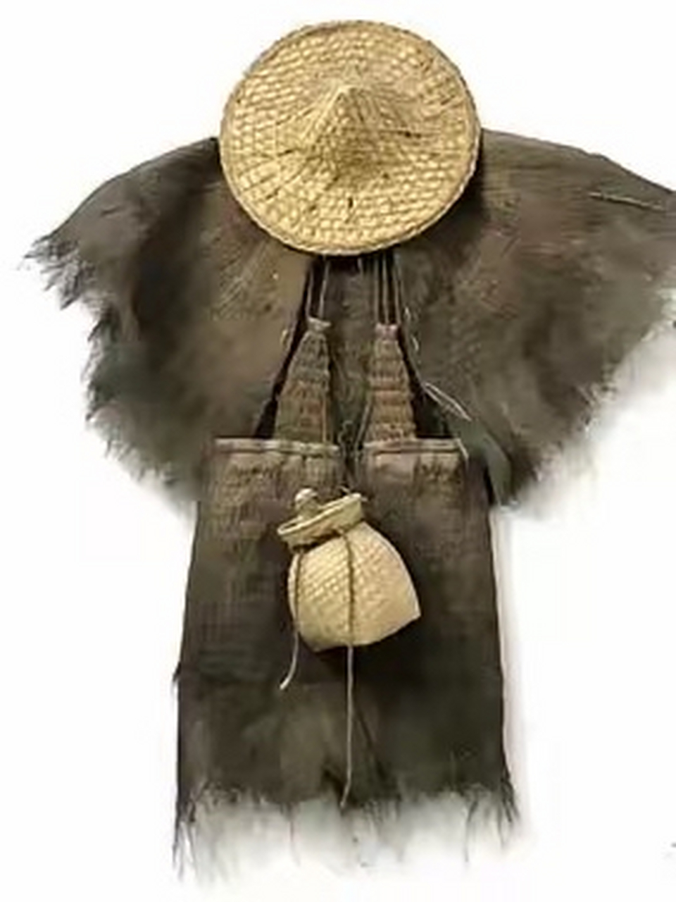 ""一蓑烟雨任平生"!在古代,蓑衣和斗笠是非常重要的雨具!