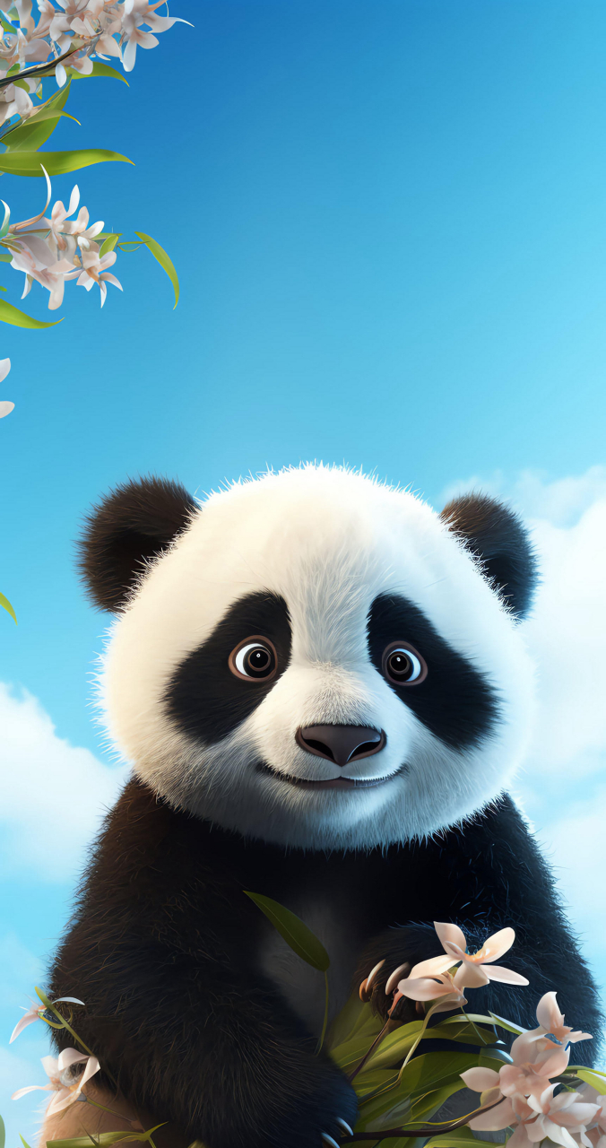 关于熊猫手机壁纸背景图分享
