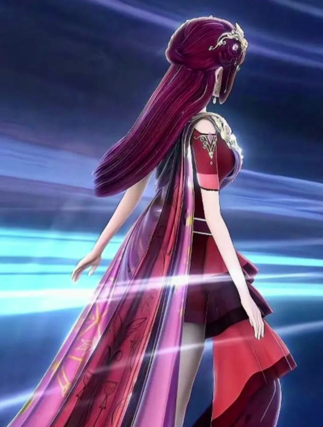 精灵梦叶罗丽:红色的头发,红色的裙子,看背影猜角色