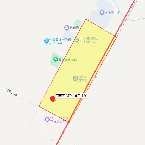 2024年银川西夏区42所中小学学片划分(学区地图)公布!
