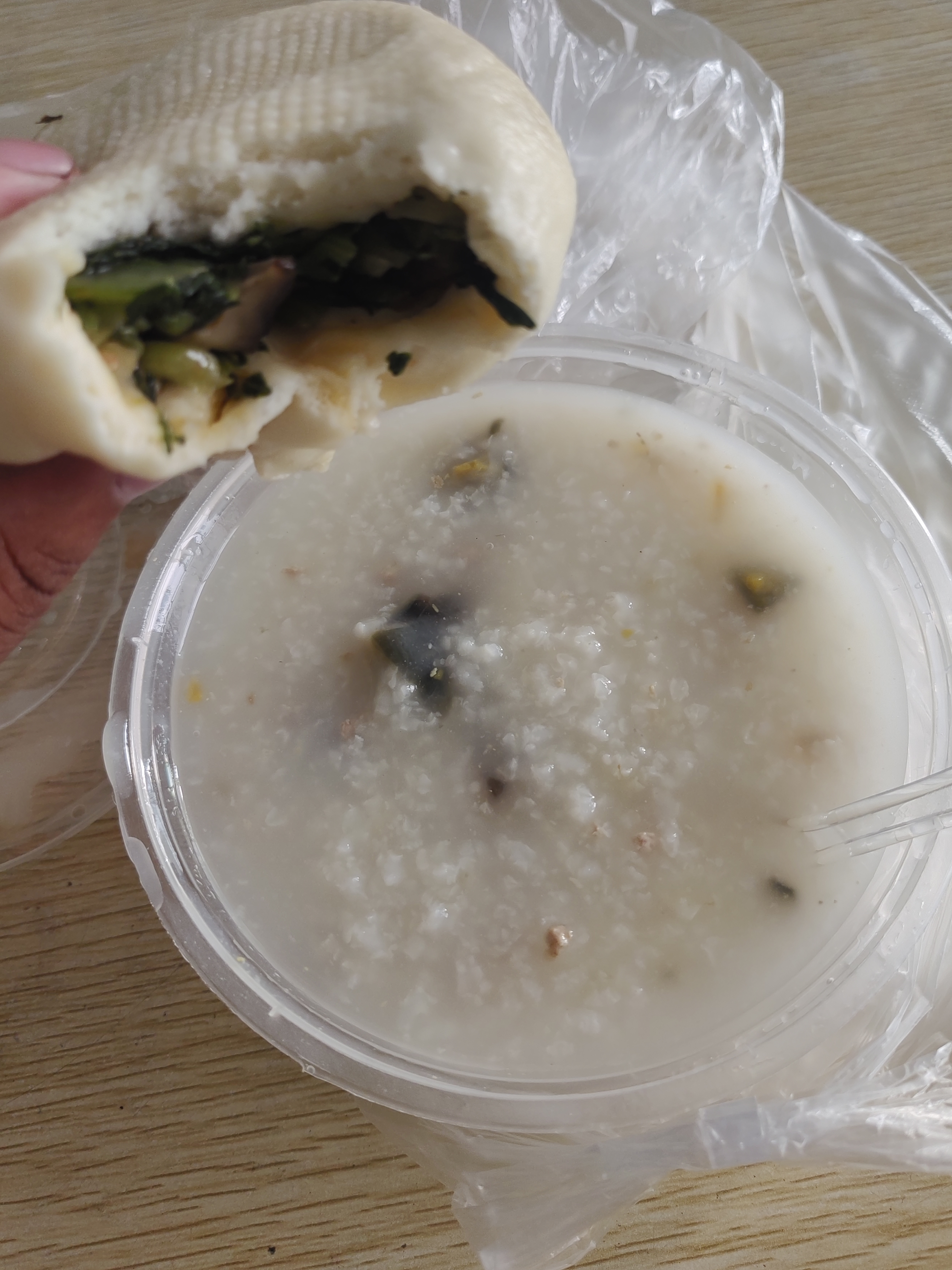 打包好的早餐图片