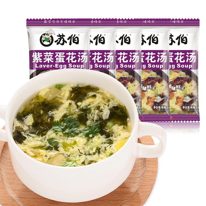 苏伯速食紫菜蛋花汤