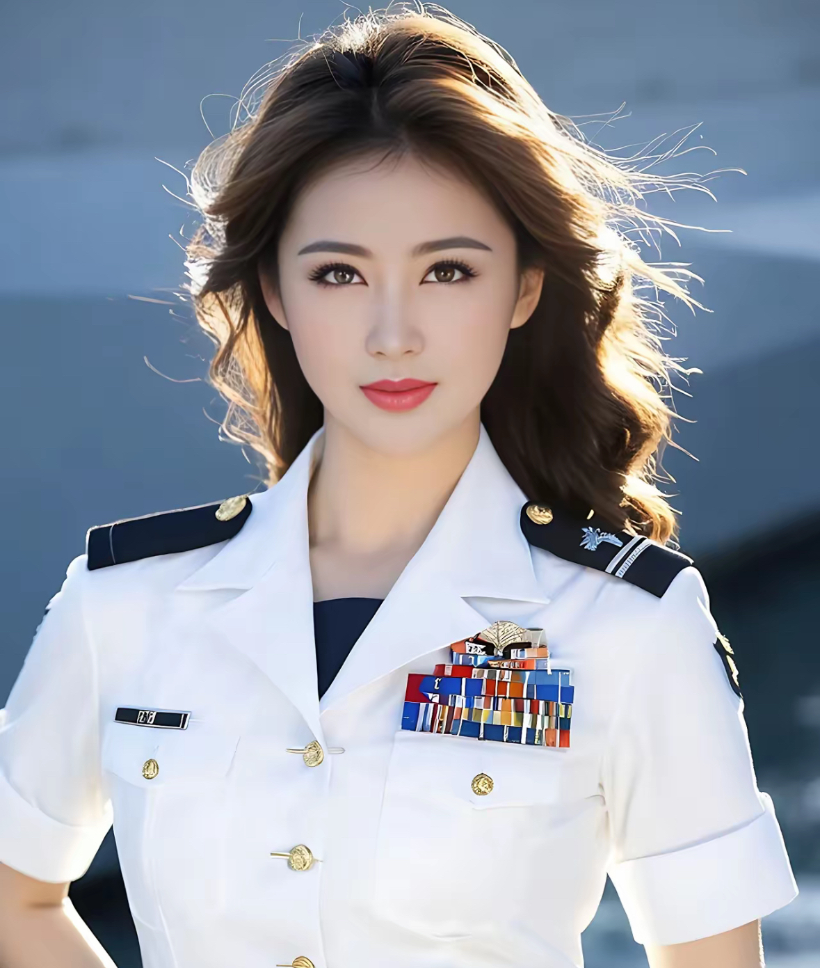 英姿飒爽海军女神