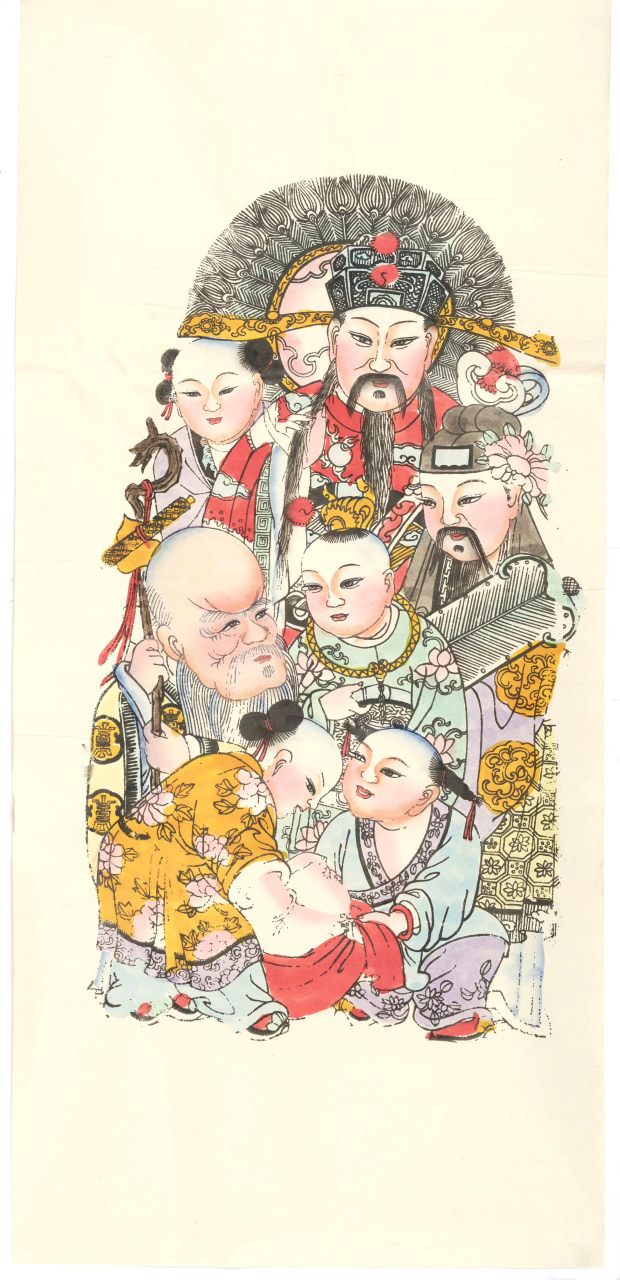 分享一组杨柳青年画,它是一种中国传统民间木版水印年画,出产于天津