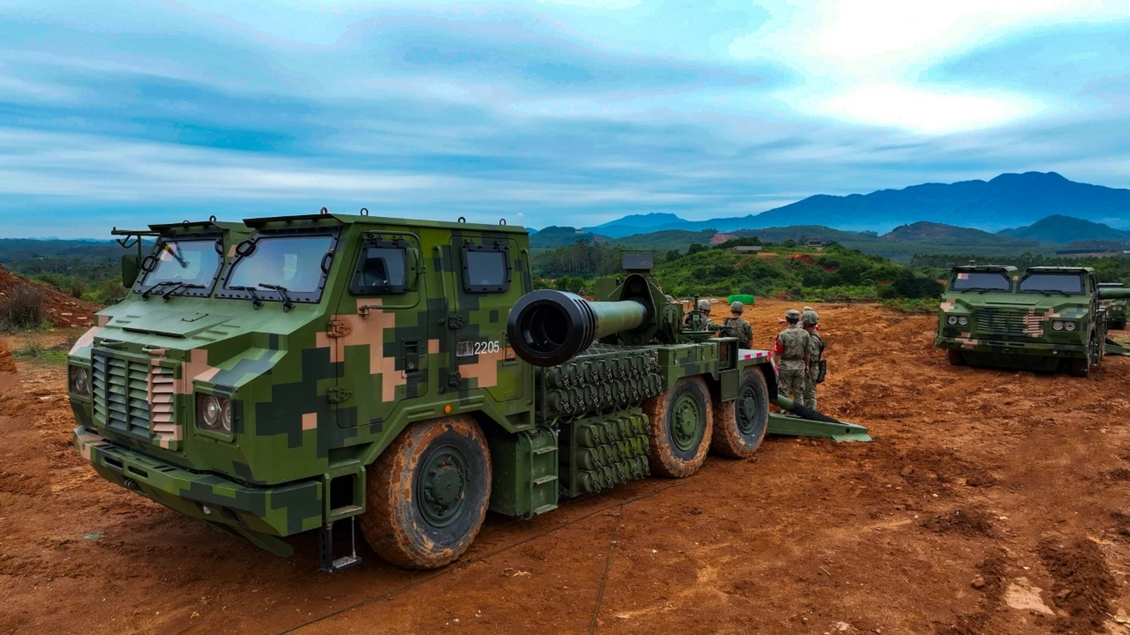 战神吼|车载155榴弹炮  99图是pcl181 车载榴弹炮  99155mm榴弹炮