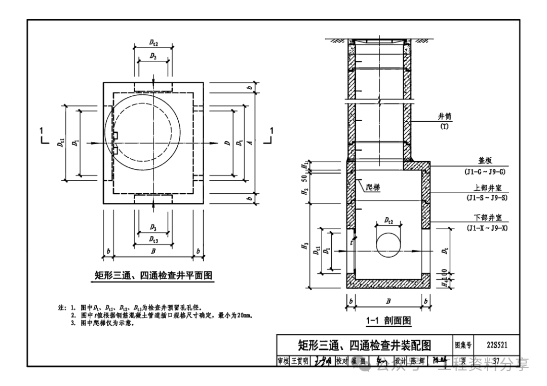 方形检查井标准图集图片