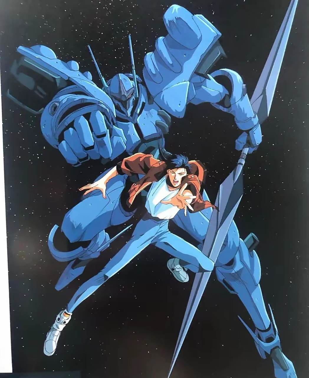 分享一组动漫《宇宙骑士》插画作品,画面展示的是其最早的版本,人物和