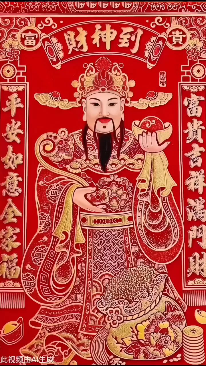 财神爷祝您马到功成