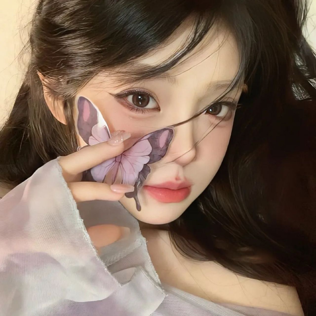 头像|精致好看的蝴蝶女头51