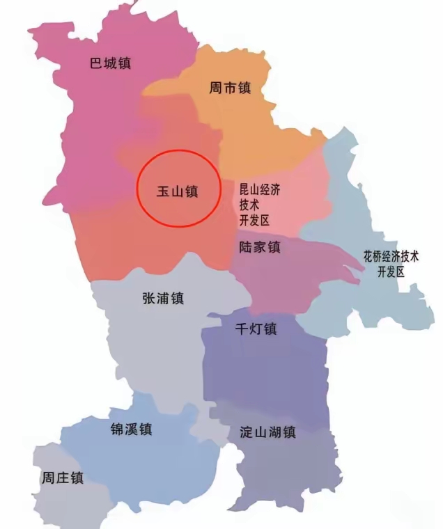 昆山市乡镇地图高清版图片