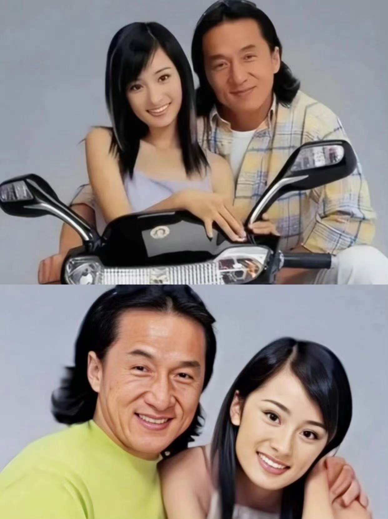 杨幂果然不简单,17岁就跟成龙大哥合照了